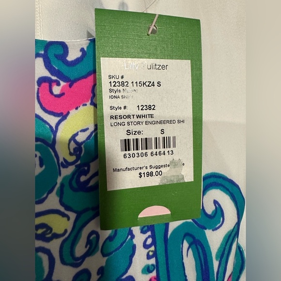 Lilly Pulitzer Iona Long Story Engineered Resort Dress Size Small NWT - Picture 4 of 4